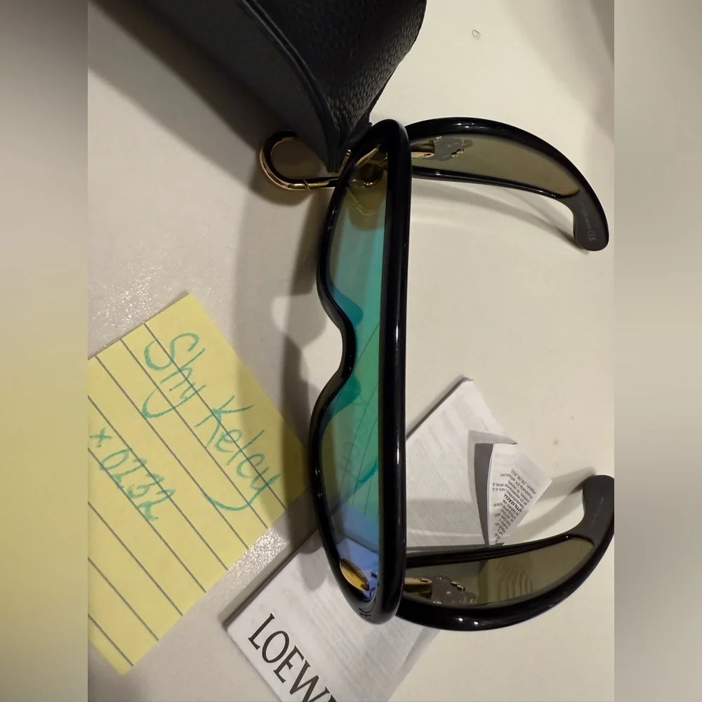 GUARANTEED AUTHENTIC**Paula's Ibiza Wave Anagram Mask Sunglasses, 140mm - Picture 4 of 4
